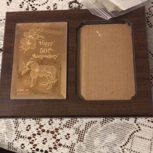 Wooden 50th Anniversary Picture Frame